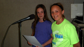 Makenna and Courtney at WLEN Makenna and Courtney at WLEN