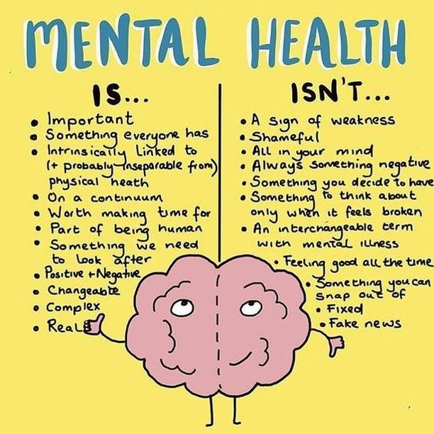 Mental health is and isn't